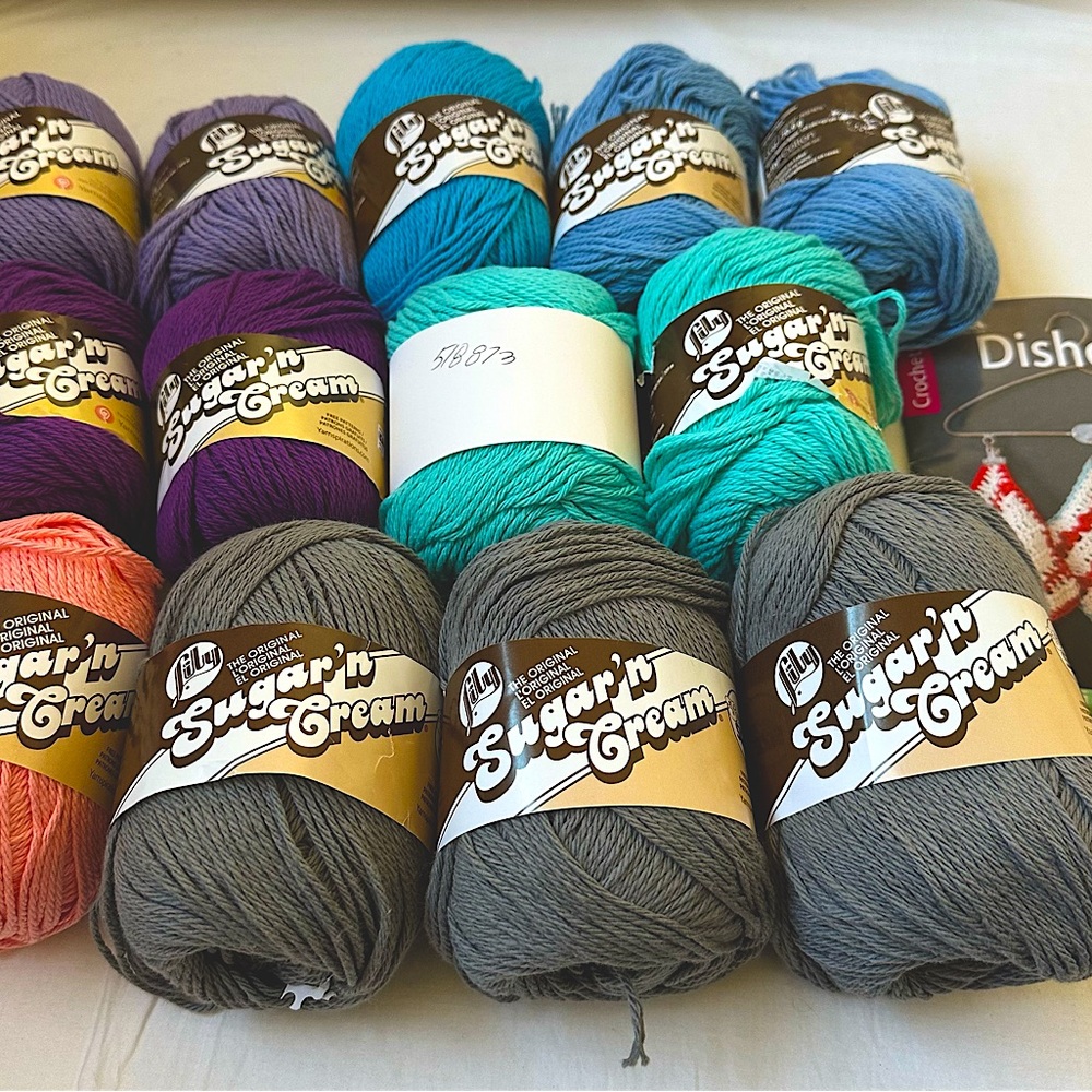 Sugar'n Cream Cotton Yarn Bundle - Multicolor
